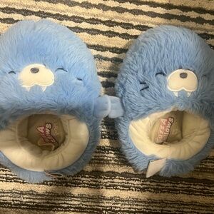Blue Fuzz A Mallows Slippers